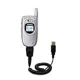 Coiled Power Hot Sync and Charge USB Data Cable w/ Tip Exchange for the Samsung SCH-A670 - Gomadic Brand
