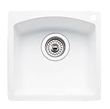 Blanco BL440205 BlancoDiamond Single Bowl Bar Sink, White