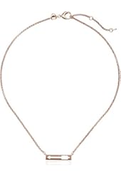 Fossil Cutout Arrow Plaque Pendant Necklace