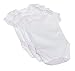 SpaSilk 100% Cotton Short Sleeve Lap Shoulder 3-Pack Bodysuit