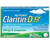 Claritin-D 12 Hour Allergy & Congestion Relief Tablets - 30 Tablets