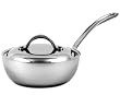 CIA Masters Collection 7-Ply Copper Clad Stainless Steel 1 Quart Saucier with Cover