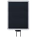 Lavi 50-1131SV Premium Slotted Vertical Swivel Mount Sign Frame, 8-Way Swivel, 11" Width x 14" Height Media, Satin