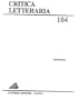 Critica Letteraria