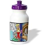 Londons Times Funny Medicine Cartoons - Old Man Holds Up Pharmacy For Viagra - Water Bottles