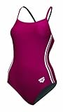 Arena Girl's Meas Youth Xtra Life Lycra Swimsuit, Berry Red, 26