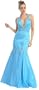 Party/Prom 2 in 1 Designer Short/Long Dress #595 (8, Turquoise)