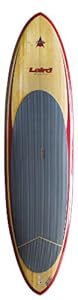Laird StandUp EPS-Composite Hybrid Paddleboard, Red Bamboo, 9-Feet 6-Inch X 28.625-Inch