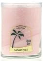 Aloha Bay Palm Wax Candles - Sandalwood (Soft Pink) - Nature Scented Two Wick Jars 15 oz 70 Hours