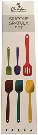 Cherryline 6 Piece Silicone Spatula Set (Multicolor)