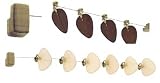 Fanimation FP720AB / FP780 / PUD1A Punkah Wall or Ceiling Fan in Antique Brass with Four Bamboo Blades