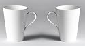 Gordon Ramsay Tableware by Royal Doulton.  2 White Bone China Mugs, Gift Boxed