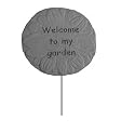 KayBerry Cast Stone Garden Stake Welcome to My Garden 02203