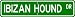 Ibizan Hound STREET SIGN ~ High Quality Aluminum ~ Dog Lover