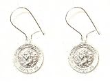 Sterling Silver St. Christopher Earrings