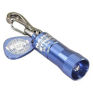 Streamlight 73002 Blue Nano Light With White LED Special COPS Edition