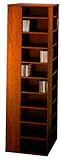 IMAGE OF CD / DVD / VHS Very Large 1160 Spinner Storage Rack for Media in Cherry Finish