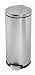 simplehuman 30L Lid Lock Round Pedal Bin - Brushed Steel