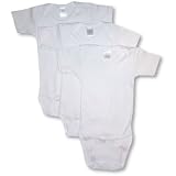 3-pack of White Short Sleeve Bodysuits by Daydreamers