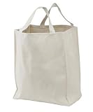 NEW Port & Company - Grocery Tote Natural-OSFA