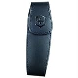Medium Pocketknife Clip Pouch, Leather, Black