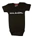 Babygags Mmm Boobies Bodysuit in Black 6-12 Months