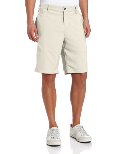 adidas Golf Climalite 3-Stripes Tech Short, Ecru, 33-Inch