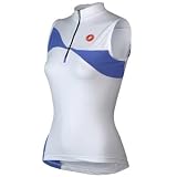 Castelli 2008 Women's Onda Sleeveless Cycling Jersey - White/Lavender - A8032-001 (L)