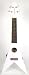 Badaax Flying V Electric White Ukulele With Gig Bag