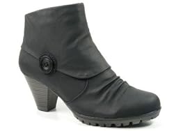 Rieker Schuhe Damen Stiefeletten Warmfutter schwarz 98060-00, Schuhgröße:EUR 39