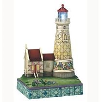 Jim Shore Lighted HECETA HEAD LIGHTHOUSE 4013217 NIB