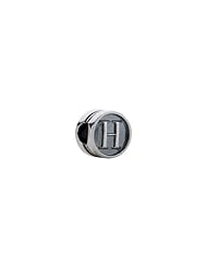 Sterling Silver Kera "H" Alphabet Cylinder Bead Fits Pandora