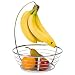 Kitchen & Housewares : AXIS FRUIT BOWL/ W BANANA HOLDER (Chrome) (13"H x 10"W x 10"D)