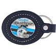 Carolina Panthers Fine Leather/Pewter Key Ring - NFL Football Fan Shop Sports Team Merchandise