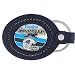 Leather & Pewter Keychain - Carolina Panthers