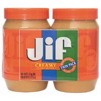 JIF Peanut Butter Creamy 40 oz Jar (2 Pack) by JIF