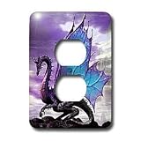 Mythical - Fairytale Dragon - Light Switch Covers - 2 plug outlet cover