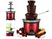 Sephra CF18RED Deep Metallic Cherry Red Home Chocolate Fondue Fountain