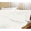 Percale White King Size Fitted Sheet