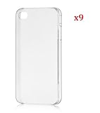 9 pcs diy Crystal Clear Hard Cover Case for Apple Iphone 4/4s -----by beautycasediy