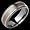 Alam - size 6.25 Titanium Band with 14kt.Pink Gold Inlay