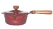 Lafont 2-Quart Saucepan with Wood Handle, Burgundy