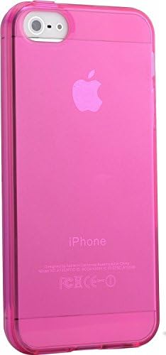 iPhone 5 / 5S Slim Jely Gloss Flexibleee Soft Slim-Fit TPU Case(Hot Pink)