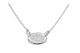 Sterling Silver Cubic Zirconia 'Treasured Friend' Pendant by Crislu, 18'