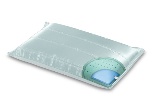 HoMedics Custom Comfort Pillow with Adjustable Firmness, Jacquard and Satin Cover, with SilverGuard and CoolCore, King