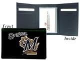 Milwaukee Brewers Embroidered Leather Tri-Fold Wallet - Baseball Sports Merchandise