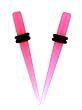 Acrylic "Glow in the Dark" Pink Taper - 8G - Sold as a Pair
