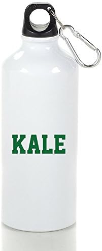 WATE Green KALE University Aluminum Water Sports Bottle White For Traveling Climbing Hiking Biking