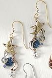 Silver Forest Cascade Crest Earrings GOLDTONE