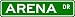 ARENA Street Name Sign ~ Family Lastname Sign ~ Gameroom, Basement, Garage Sign